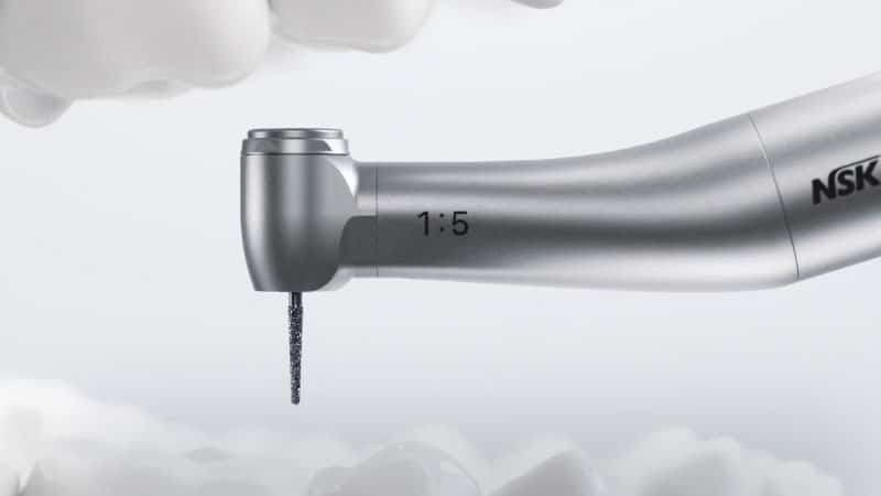 dental drill inside the mouth