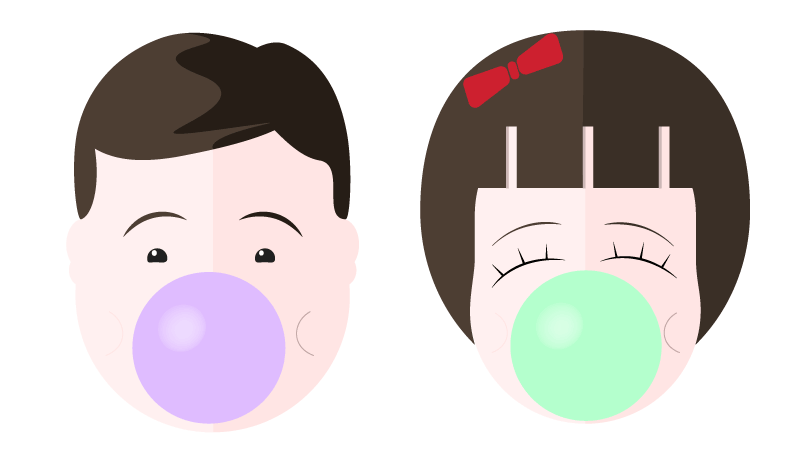 chewing gum benefits your oral health. Adults and kids should be chewing gum.
