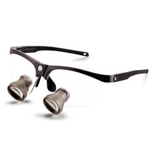 Typical surgical loupes are binocular loupes that are worn by dentists