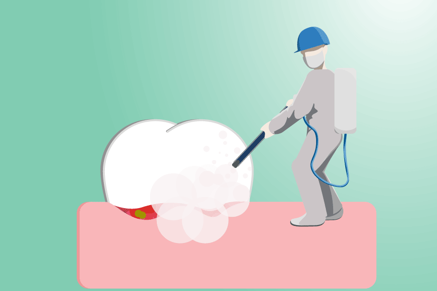 gum infection damages jawbone